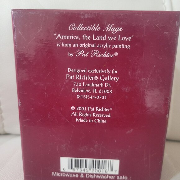 Vintage Teddy Bear Coffee Mug  by Pat Richter America We Love  Original Art Mug - Picture 11 of 11